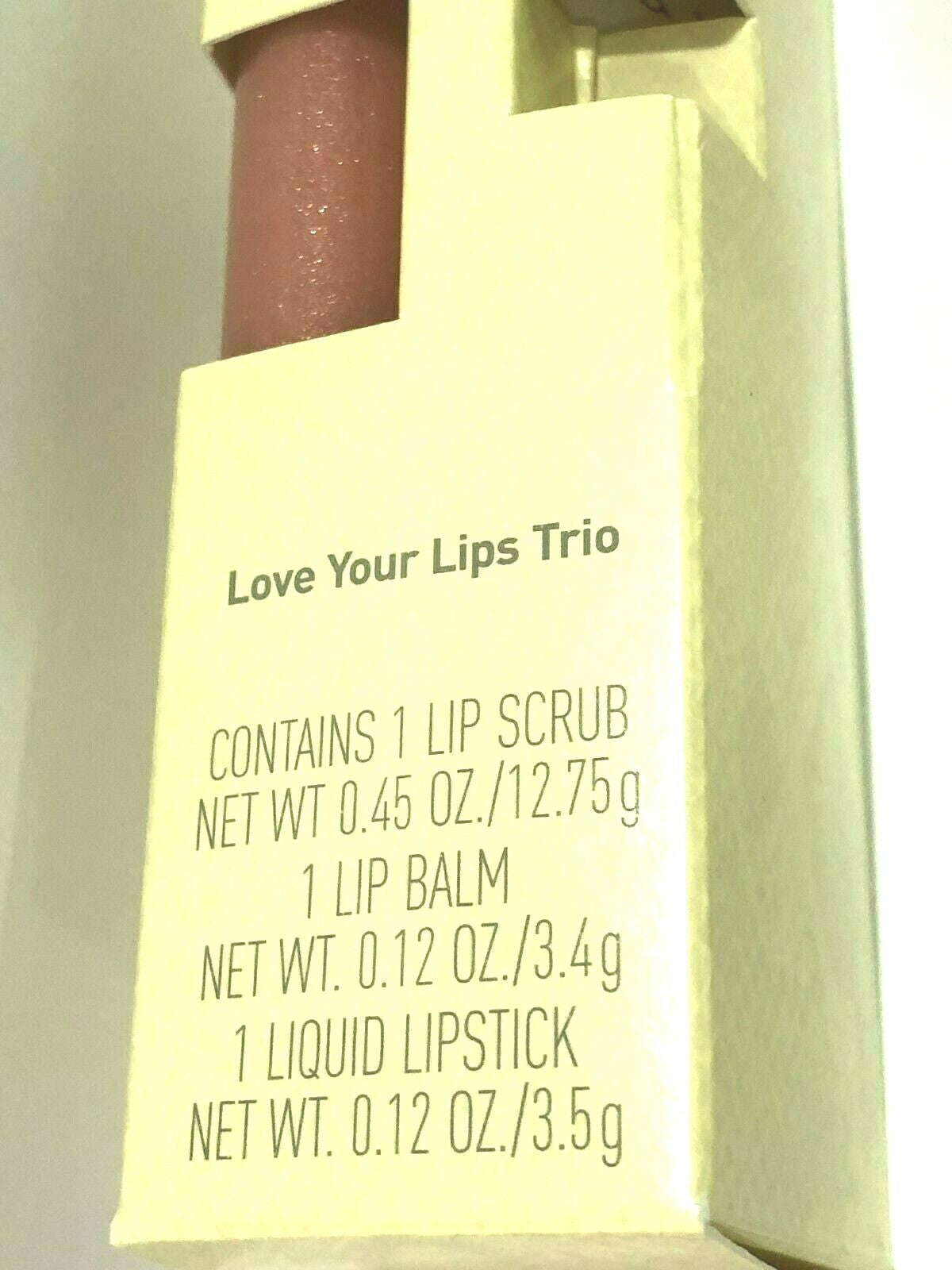 Lip Care Set - Lip Scrub, Clear Lip Balm & Lipstick in Baby Shade