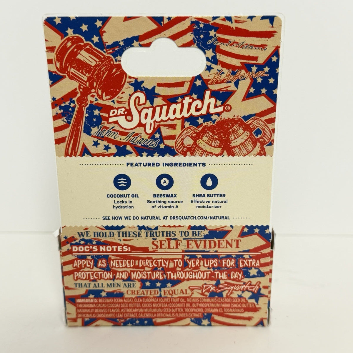 Lip Balm Set - Moisturizing Patriot Punch 2 Pack, 4 Total