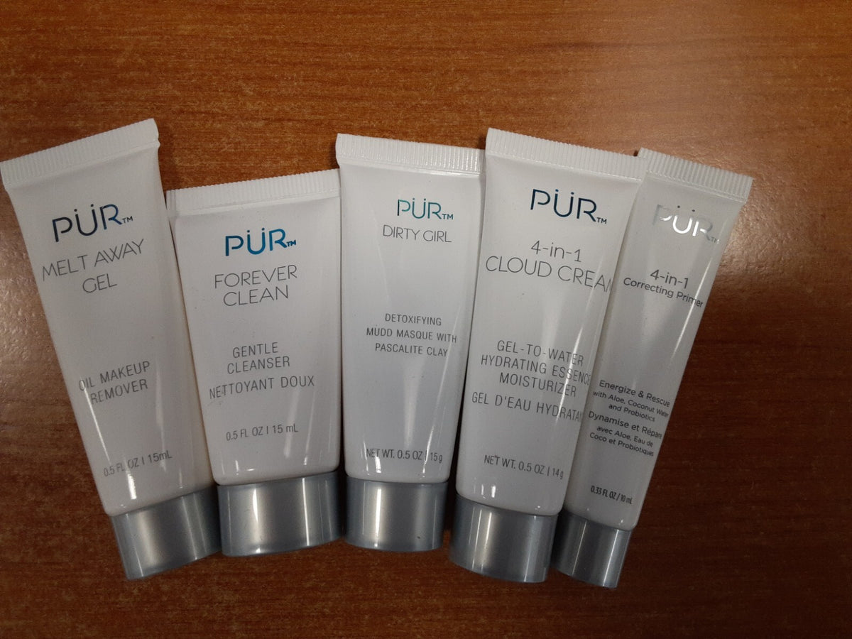 Travel Size Skincare System with 5-Piece Pur Minerals Wake Up Flawless Set