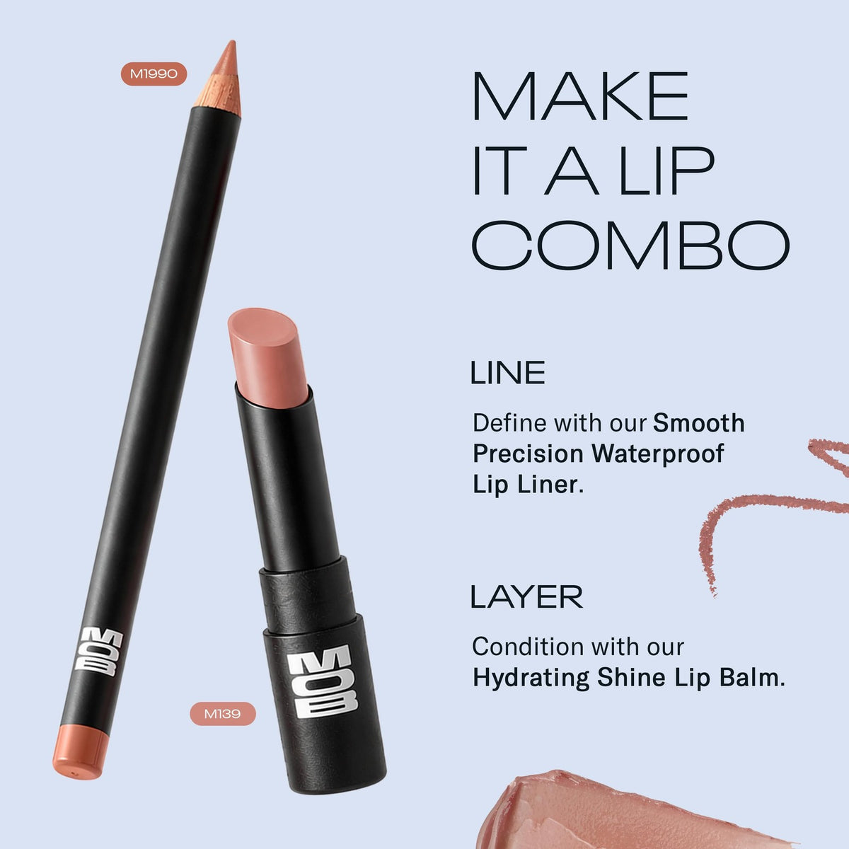 Lip Liner Pencil - Cool Tone Neutral Waterproof & Vegan, 0.32 oz