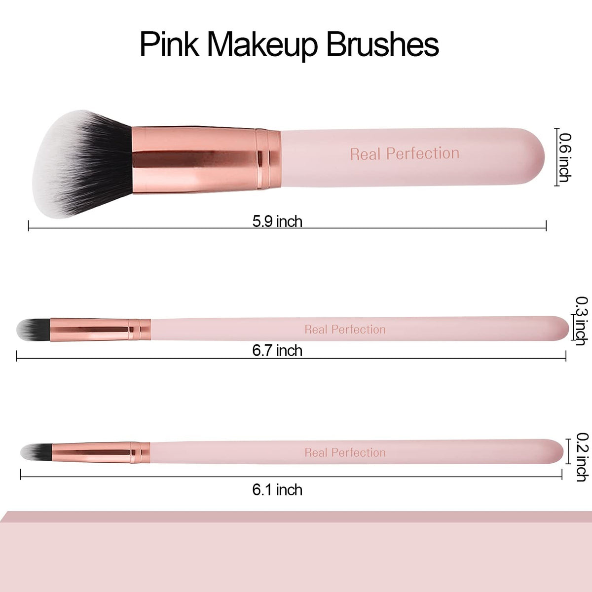 Makeup Brush Set 16 Pcs with Eyebrow Razor - Synthetic Foundation & Concealer Tools