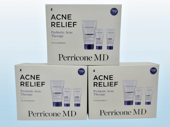 Acne Relief Prebiotic Therapy 30-Day Regimen Set - Pack of 3