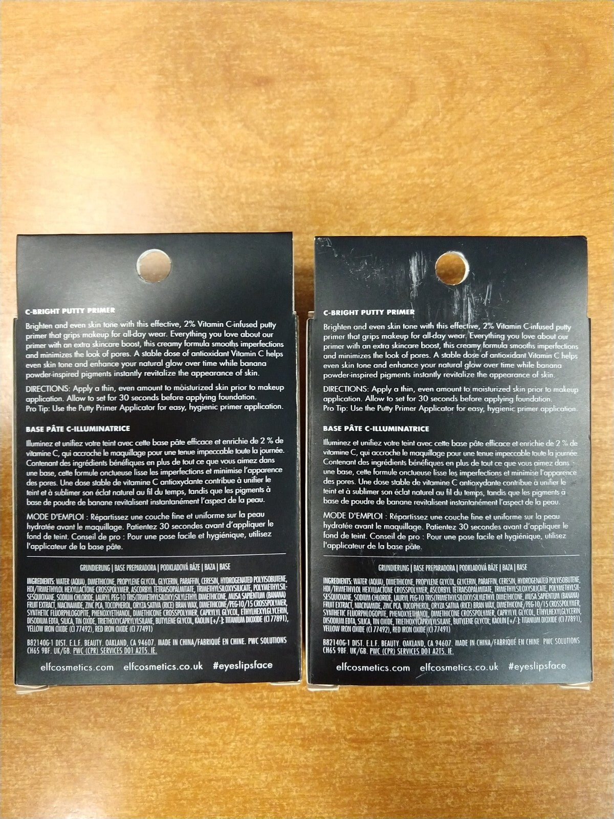 2 Pack Brightening Face Primer with Vitamin C - Evens Skin Tone & Flawless Finish