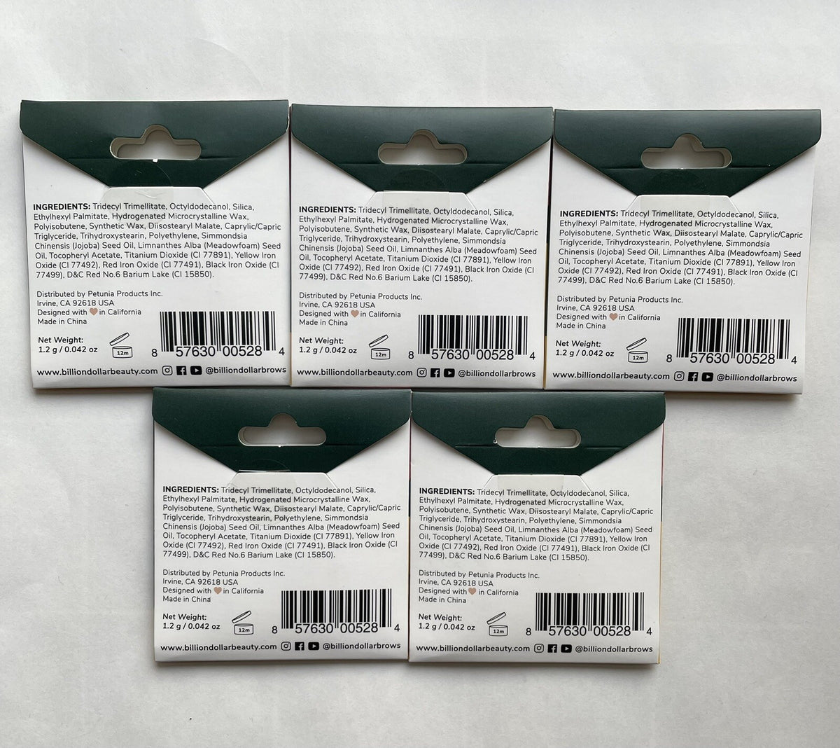 Lip Balm Set - 5 Custard Flavors for Moisturizing & Nourishing