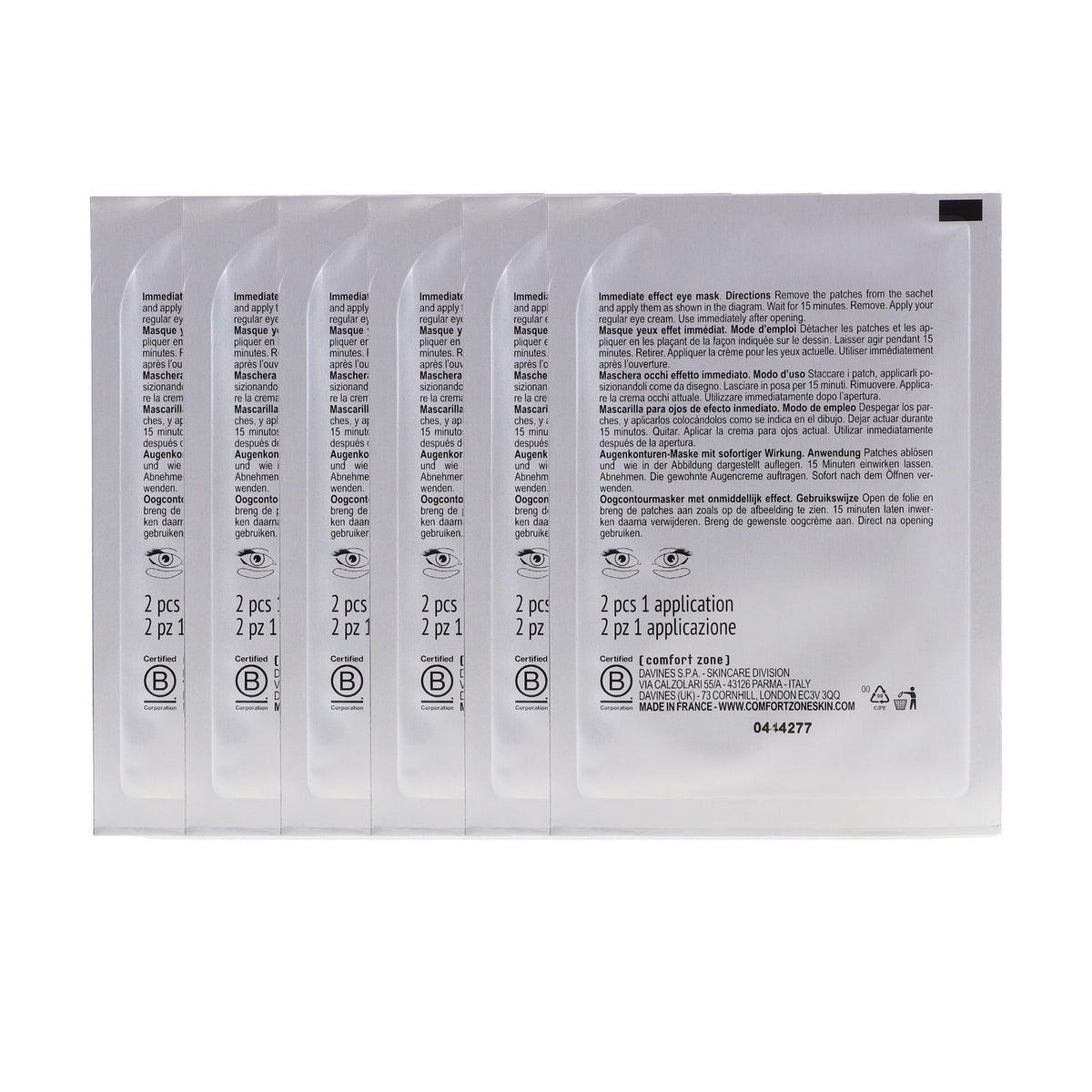 Comfort Zone Sublime Skin Eye Patch - 6 Count Anti-Aging & Puffy Eyes