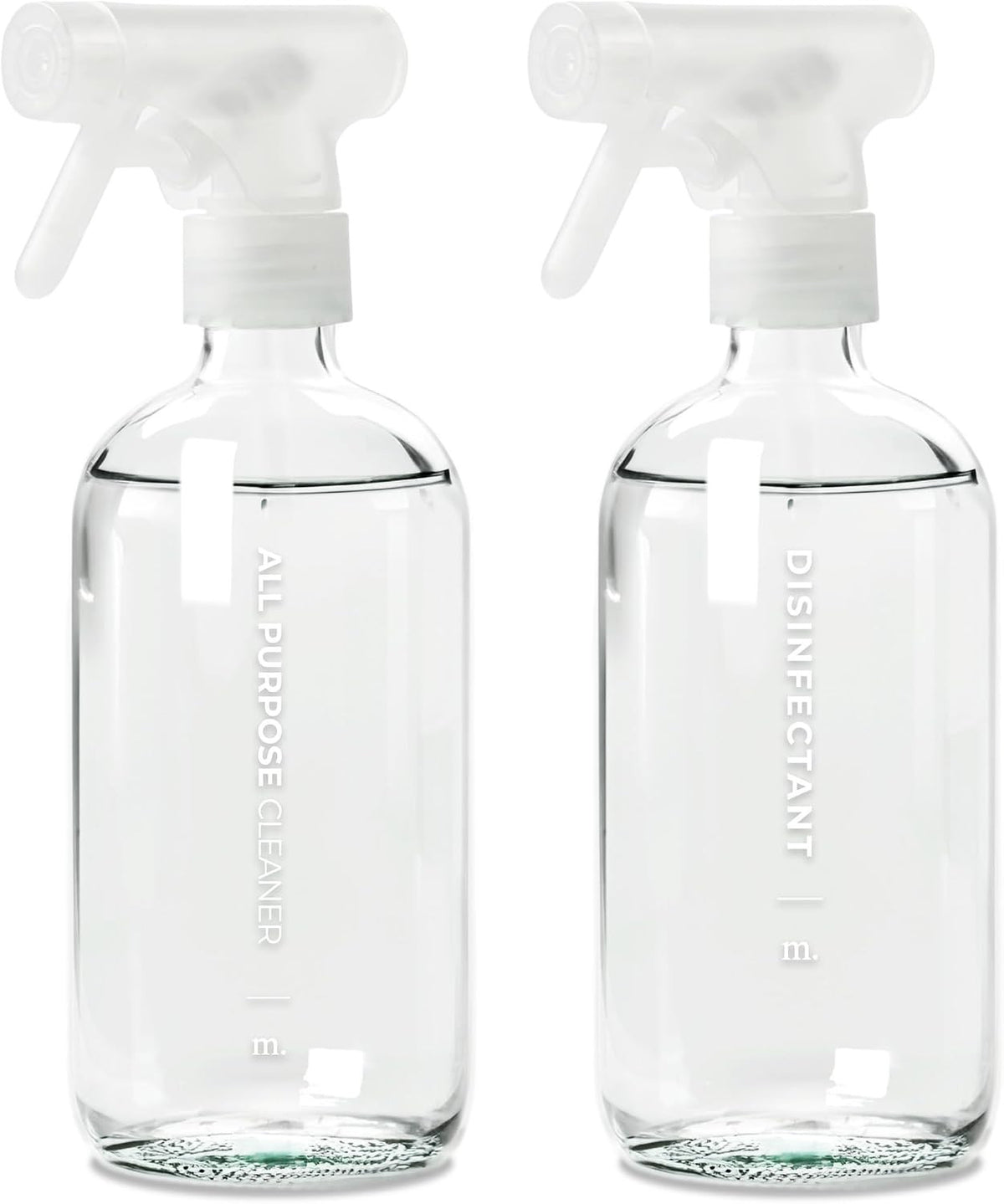 Glass Spray Bottle 16.9 oz Pack of 2 for Plants & Cleaning