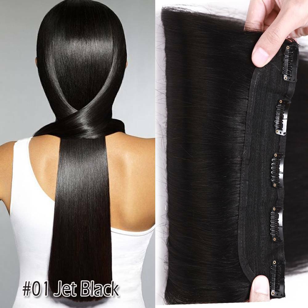 Clip-In Human Hair Extensions Full Head Highlight Straight