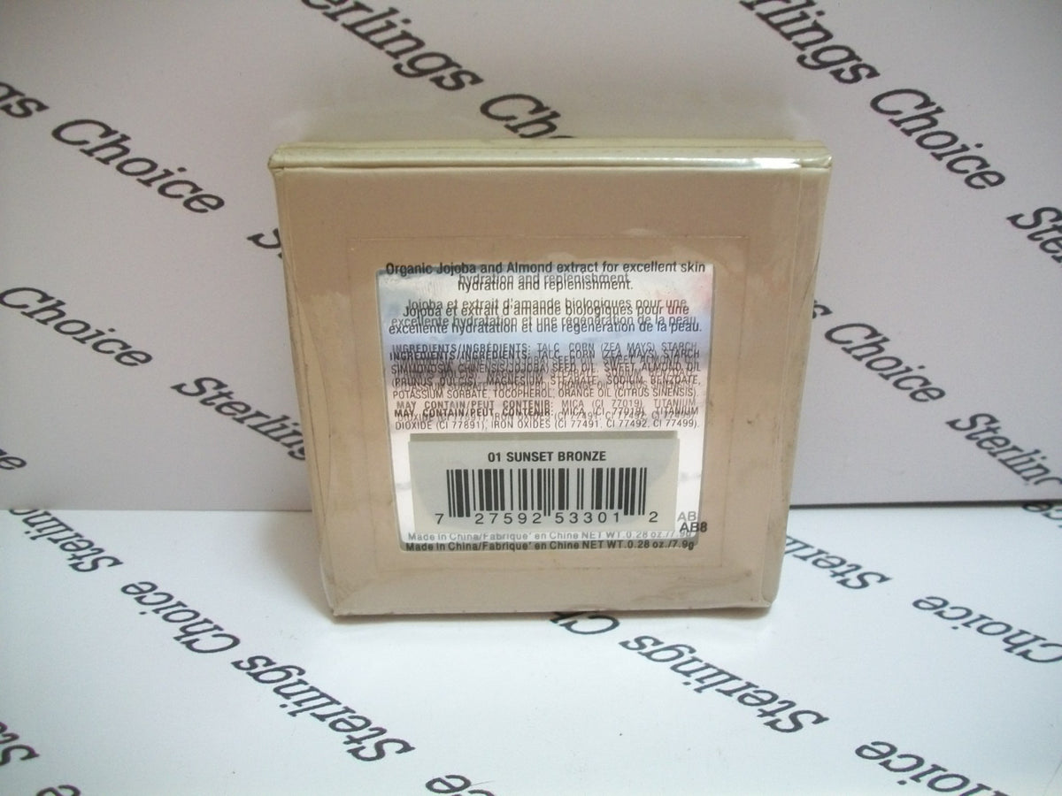 Jane Be Pure Agua Ceuticals Aguaglow Bronzer #01 Sunset Bronze - Organic Face & Body Makeup