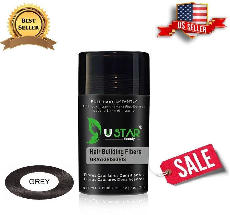 Hair Fiber Spray Applicator with free one bottle Gray 12g