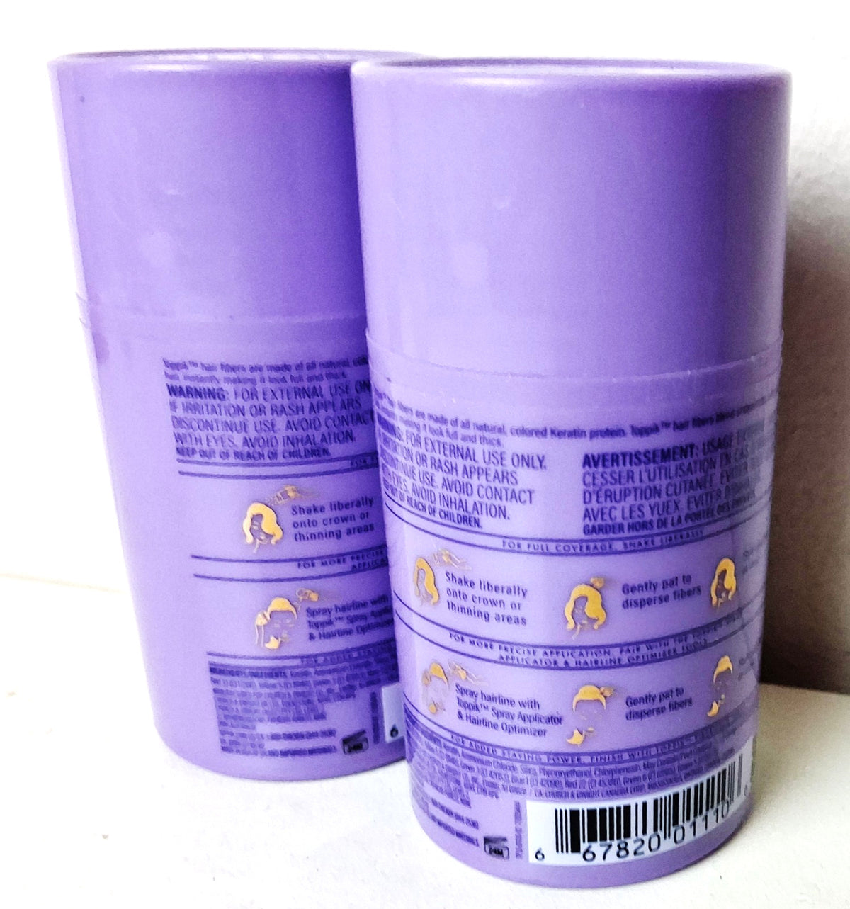 Hair Building Fibers Black 0.42 oz - Volumizing Micro Filling (Lot of 2)