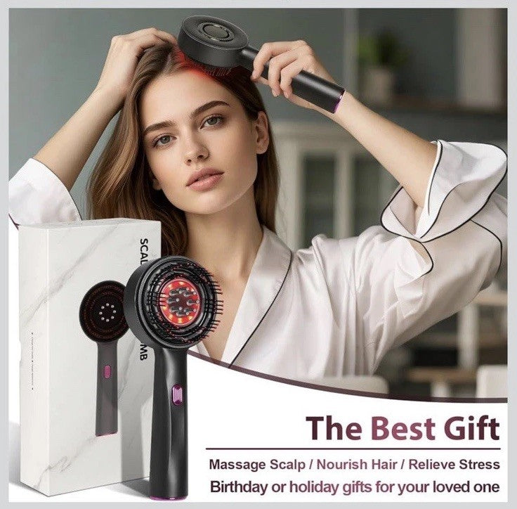 Laser Therapy Hair Growth Comb Oil Applicator Electric Scalp Massager