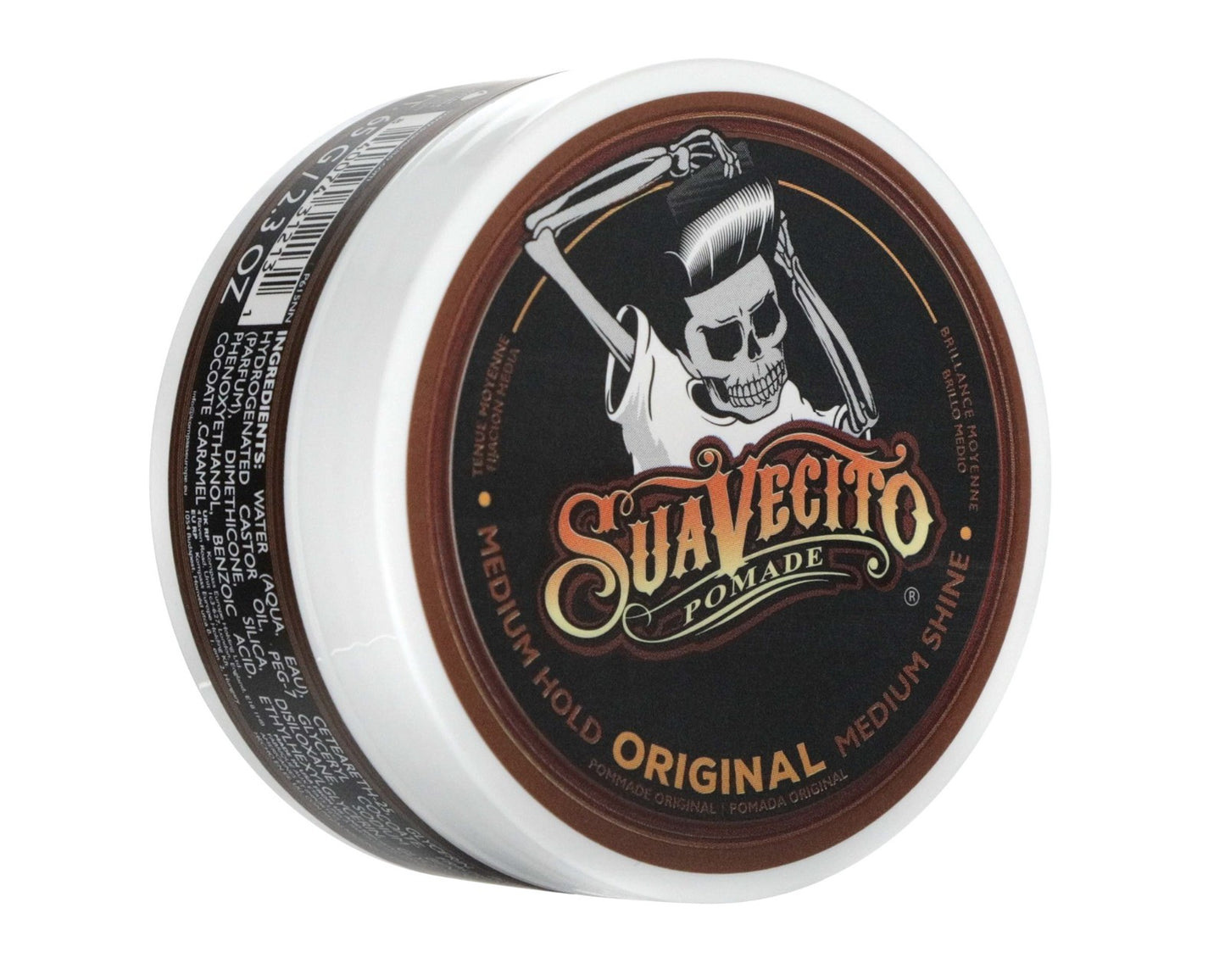 Suavecito Original Hold Pomade 2.3 oz - Medium Shine Water-Based Styling