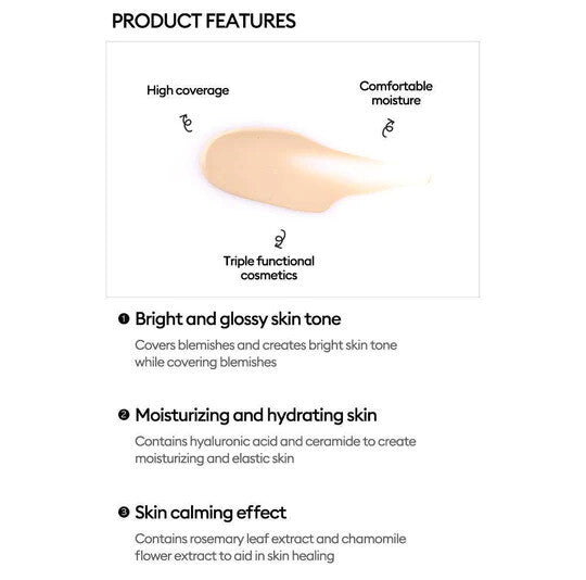Missha M Perfect Cover BB Cream 50ml - Multi Shade, UV, Wrinkle & Whitening