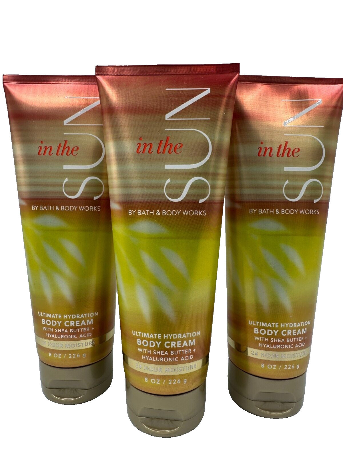 In The Sun Body Cream Lotion 8 oz - Set of 3