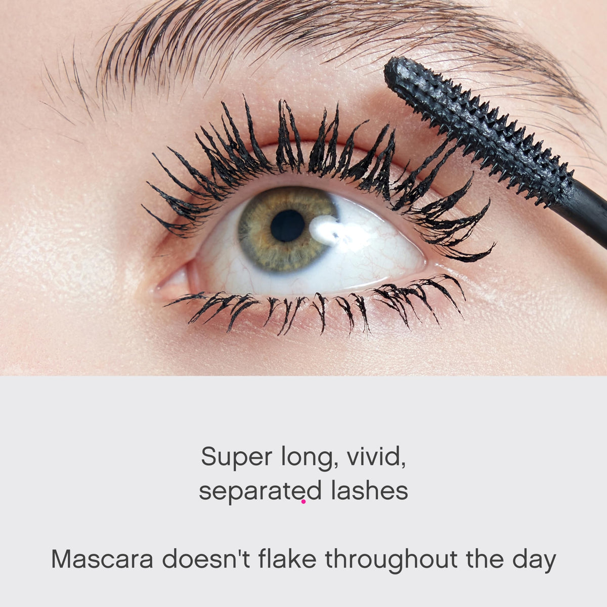 Black Volumizing and Lengthening Mascara - No Clumping, Smudge Proof, Washable