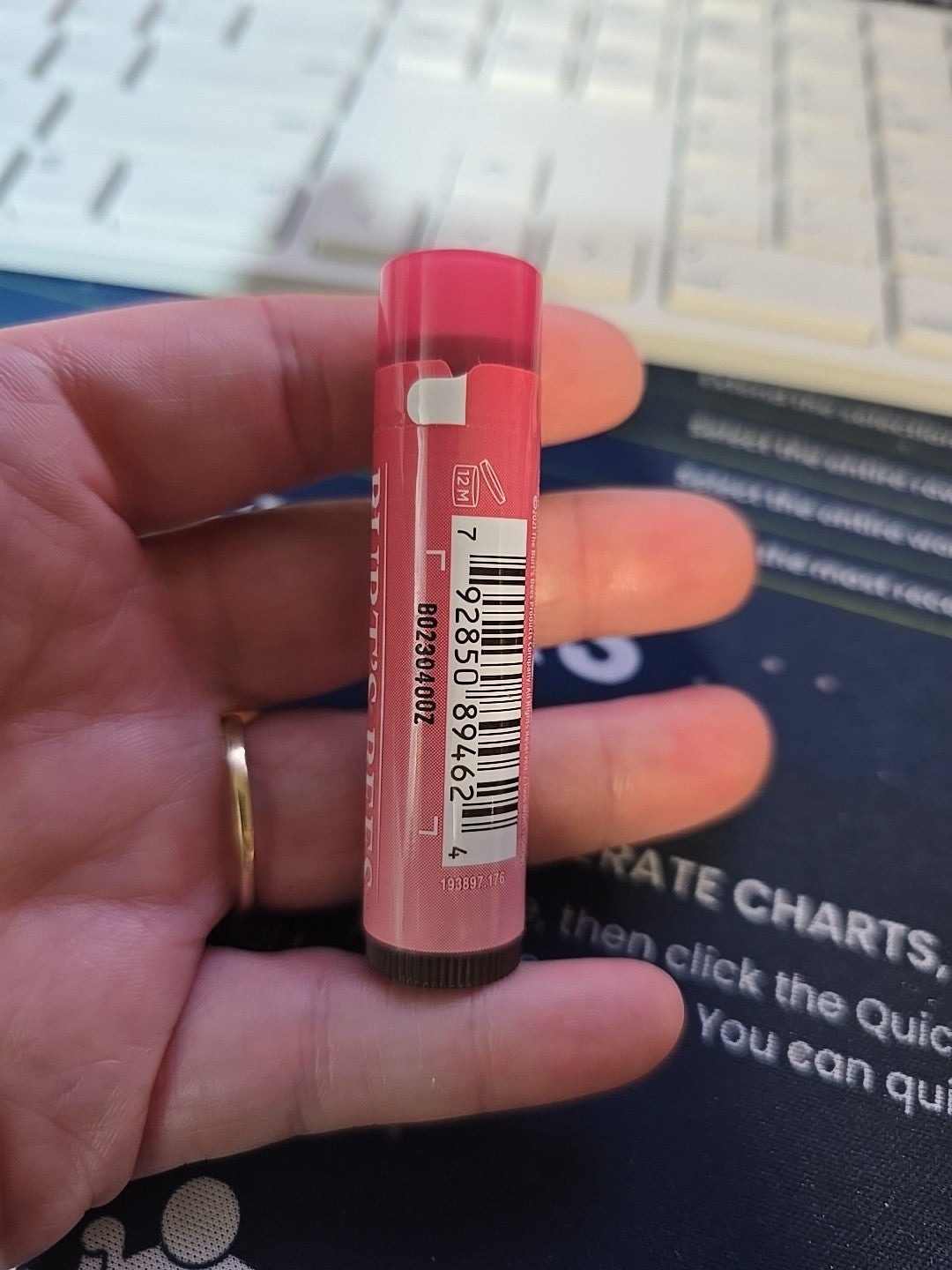 Natural Tinted Lip Balm with Hibiscus & Shea Butter - 0.15oz