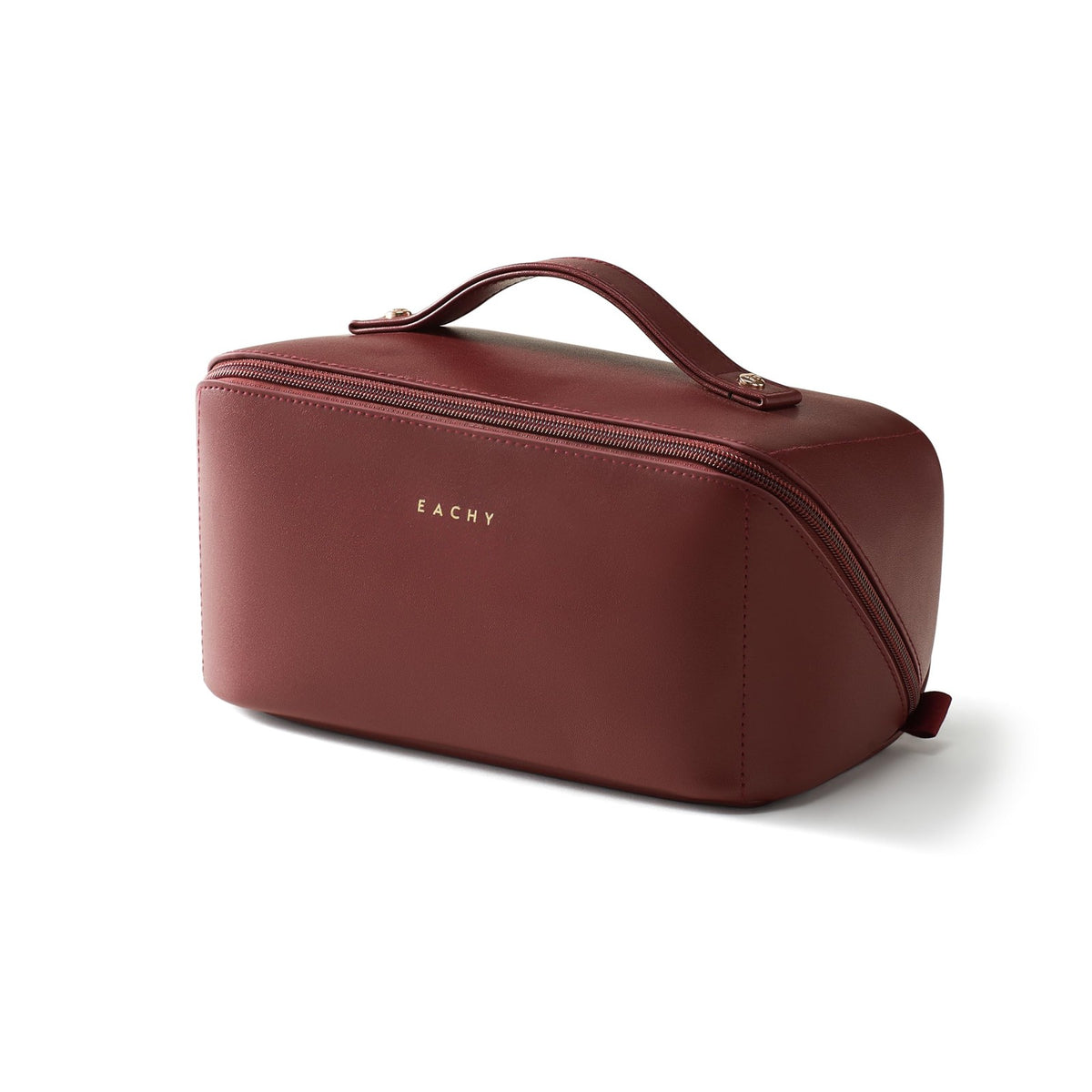 Travel Makeup Bag for Women Medium Red Waterproof Cosmetic Organizer