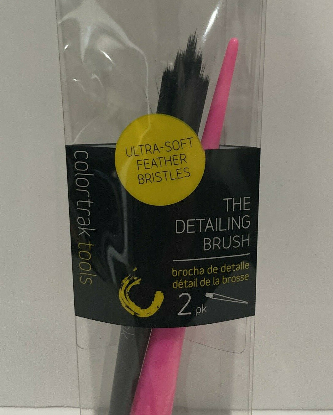 Ultra Soft Detailing Brush Set - Feather Bristles, 2 Pack, Model CTDB2