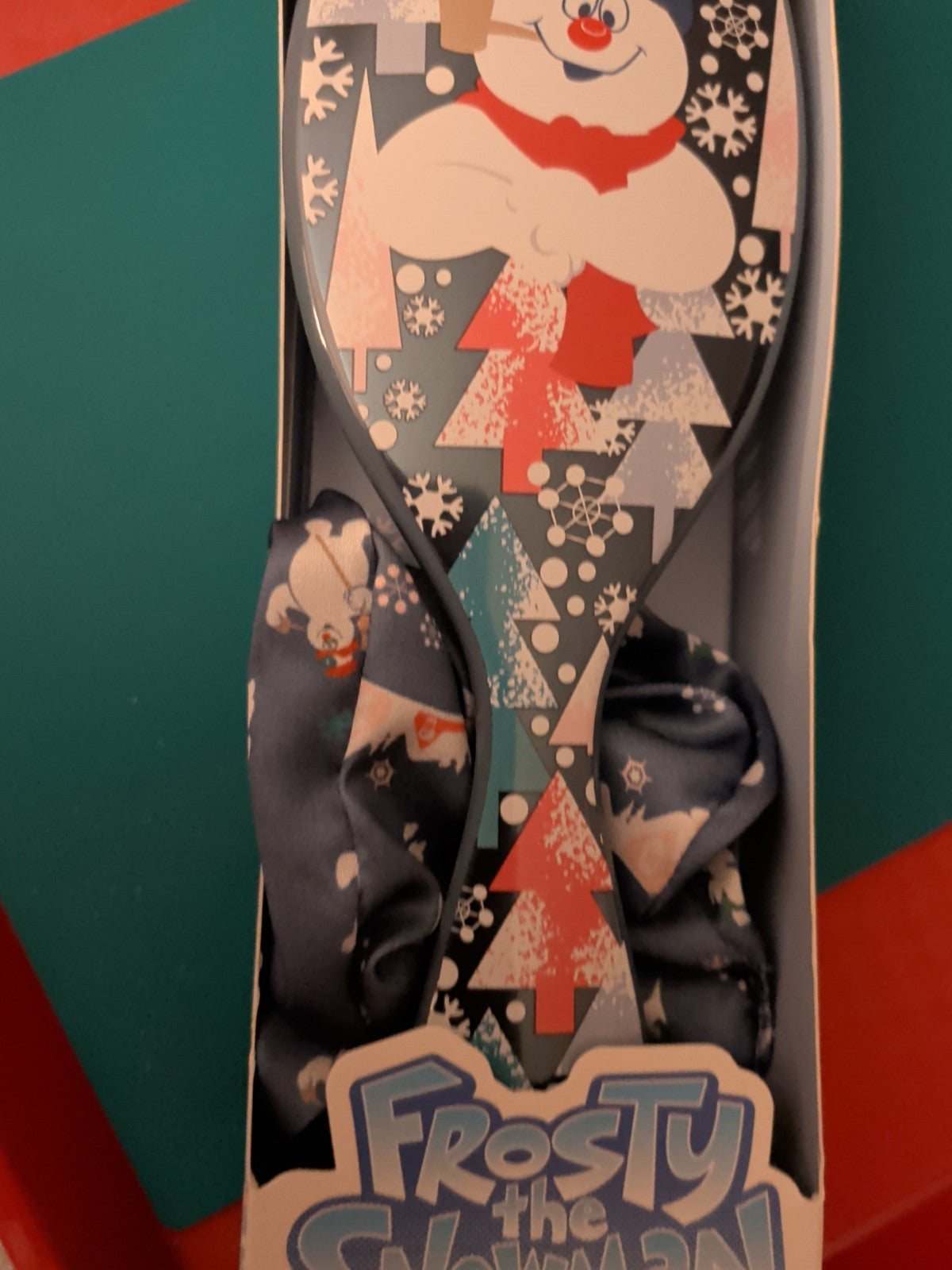 Frosty Snowman Detangler Hair Brush - Christmas Hair Care Gift, 8 Inch