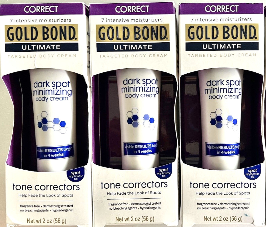 Dark Spot Corrector Body Cream - Fade Age Spots & Brighten Skin, 2oz, 3 Pack