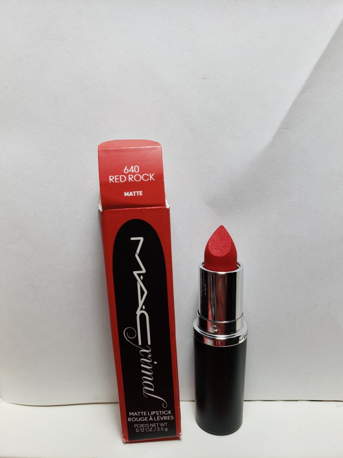 Matte Lipstick 640 Red Rock - Long-lasting Lip Color, 0.12 Oz