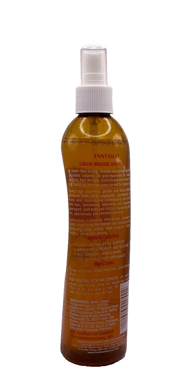 Fantasia Liquid Mousse Spray Gel Super Hold - 12 oz