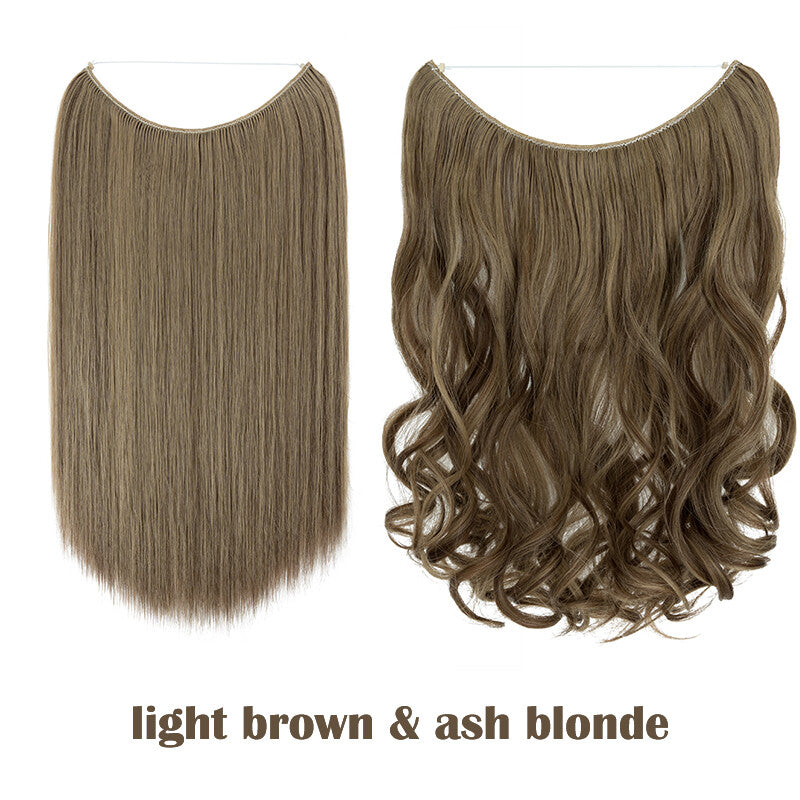 Hair Extensions with Elastic Band & Miracle Ring - Thick, Real Hair