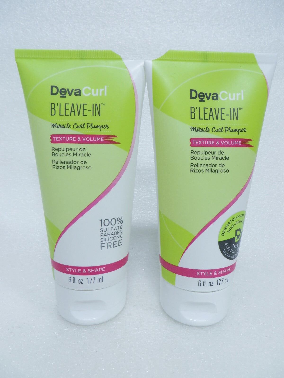 DevaCurl B'Leave In Miracle Curl Plumper Set - 6 oz, Pack of 2