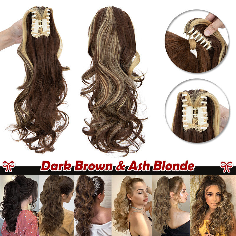 Claw On Ponytail Hair Extension - Human Hair Clip-In Style & Length Options