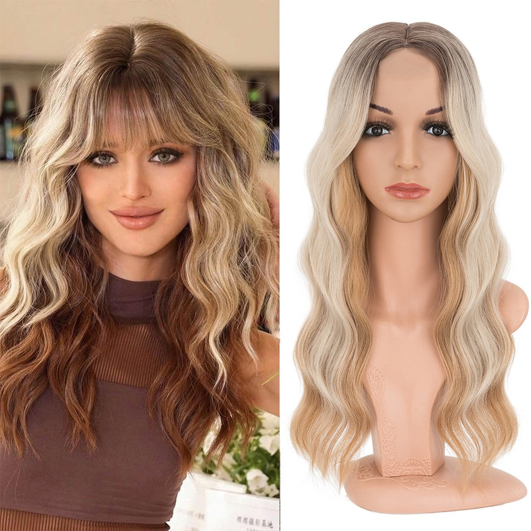 Women’s Clip-In Human Hair Topper with Hand-Tied Base - Water Wavy Style
