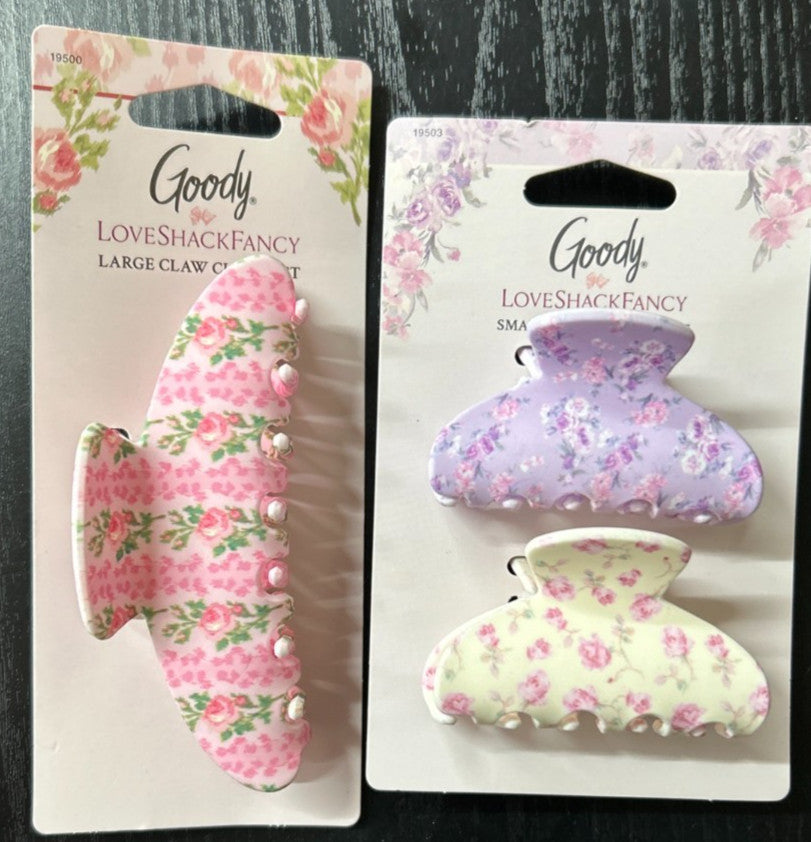 LoveShackFancy Goody Large & Small Claw Clips Set NEW 🚚✅