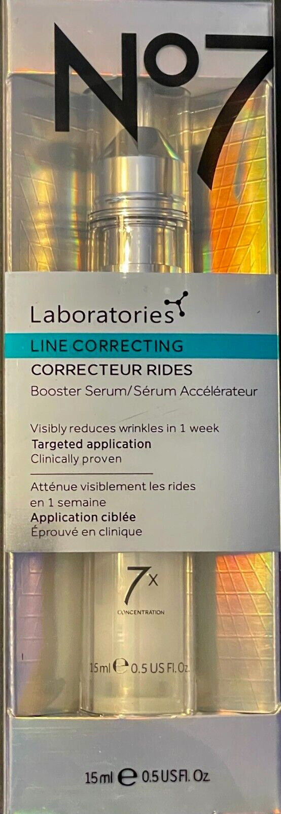 No7 Line Correcting Serum - Targeted Wrinkle Reducer & Youthful Skin Boost