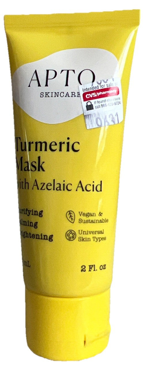Turmeric Brightening Face Mask with Azelaic Acid - 2 Oz Skin Care Mask