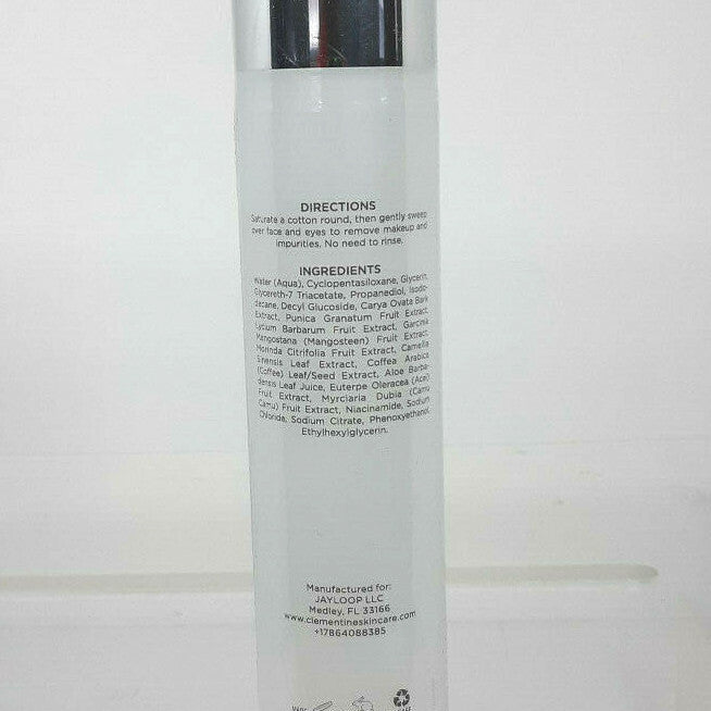 Clementine CLEAN Makeup Remover Cleansing Water - 4 Fl Oz