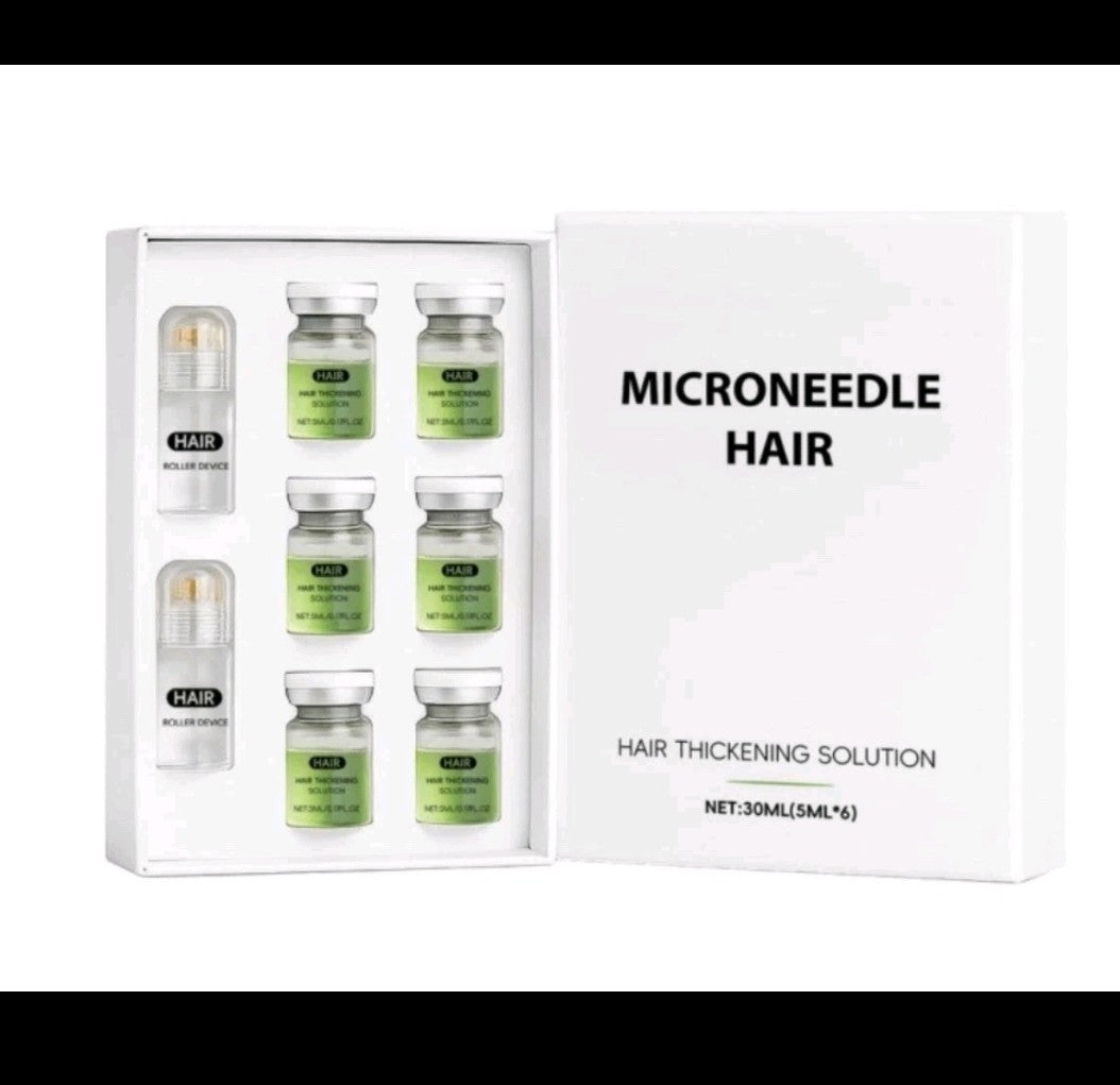 Microneedle Hair Thickening Serum Kit - 30 ml (6 Vials)