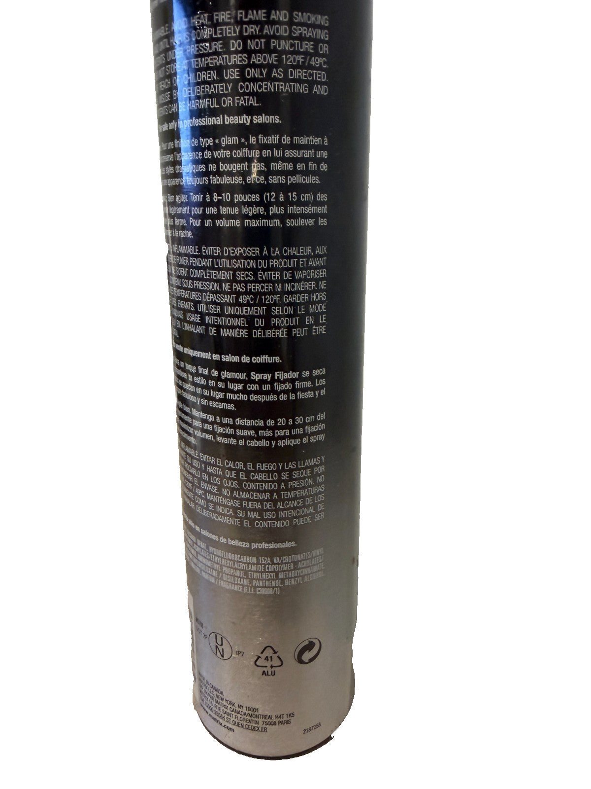 Matrix Vavoom Freezing Hair Spray - Finishing Spray 11oz