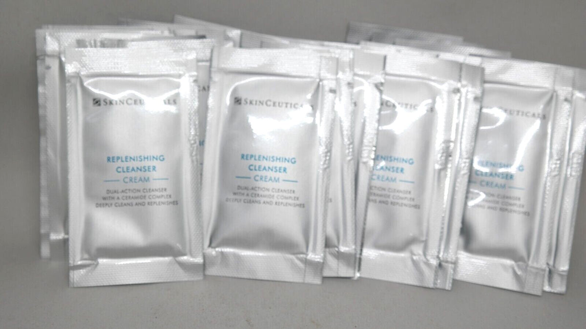 Replenishing Cream Cleanser Pack of 25 - Hydrating Skin Care, 0.06 oz Each