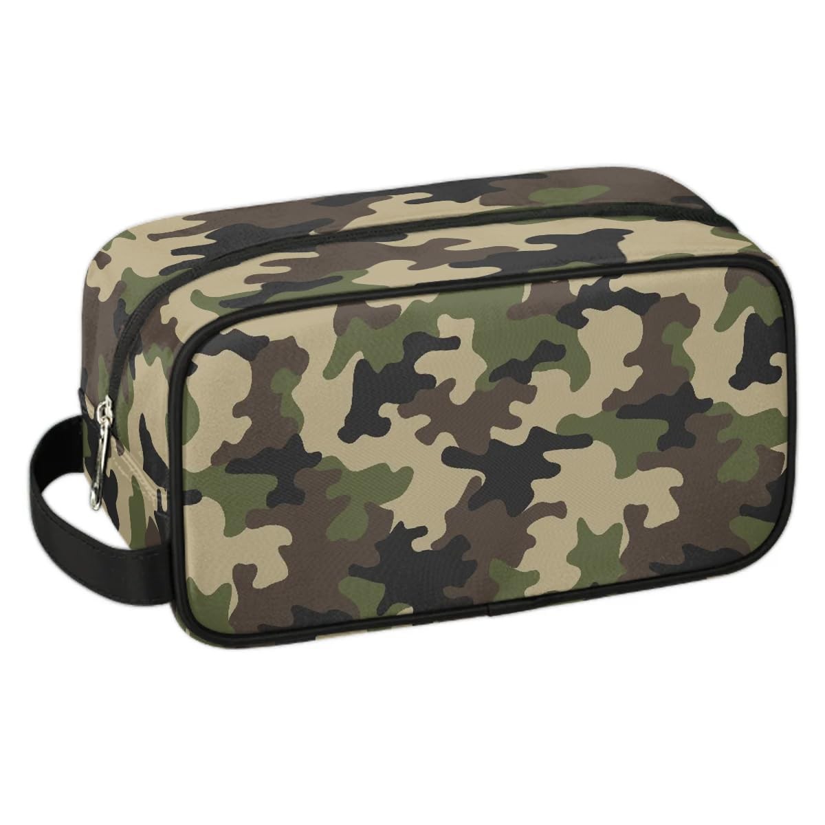 Kids Travel Toiletry Bag Camo Camouflage Hanging Waterproof Organizer for Boys & Men