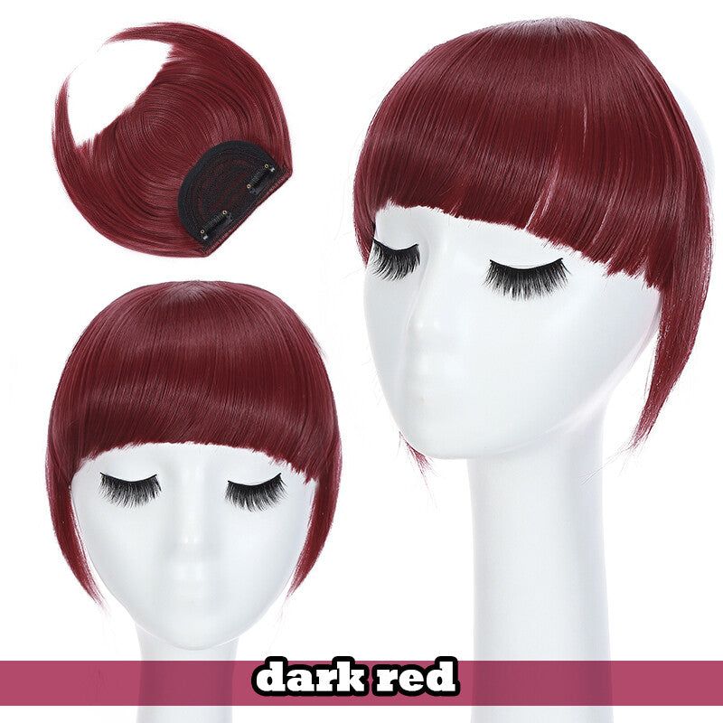 Natural Thick Clip-In Fringe Bang Hair Extensions - Human Hair Look