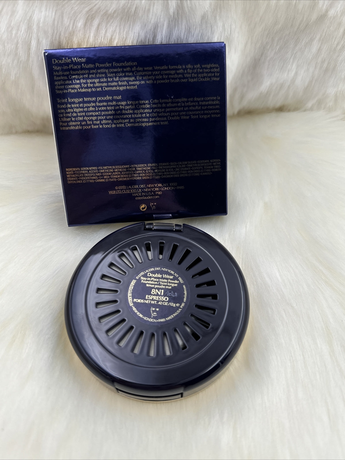 Estee Lauder Double Wear Matte Powder Foundation 8N1 Expresso NIB