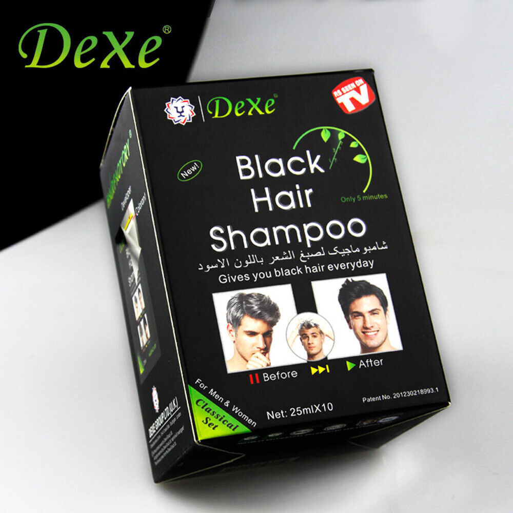 Black Hair Dye Shampoo for Gray Hair – 30 Pack