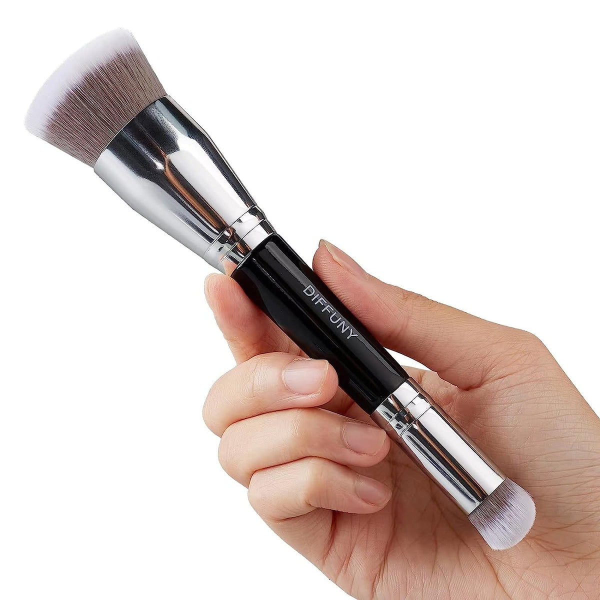 Double-Ended Makeup Brush Set - Foundation & Concealer Kabuki Tools