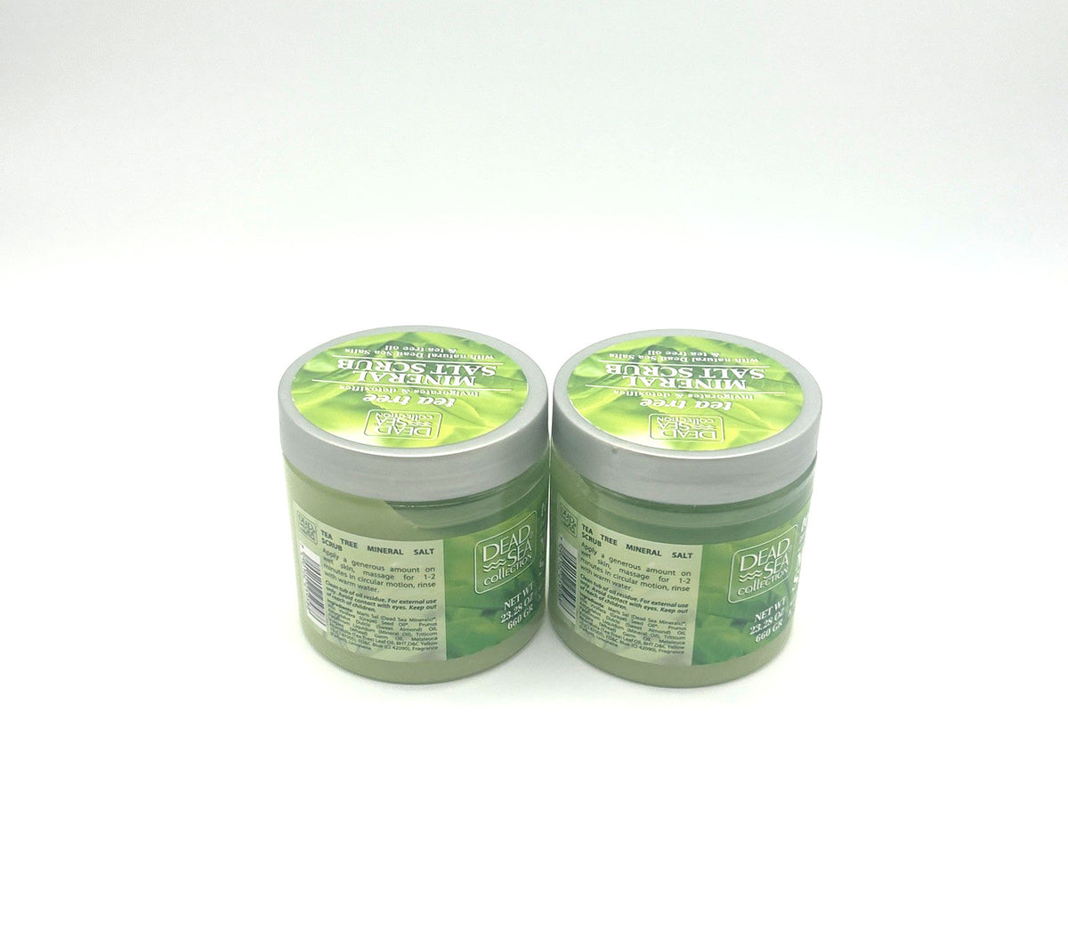 Dead Sea Collection Tea Tree Exfoliating Mineral Salt Scrub, 2-Pack