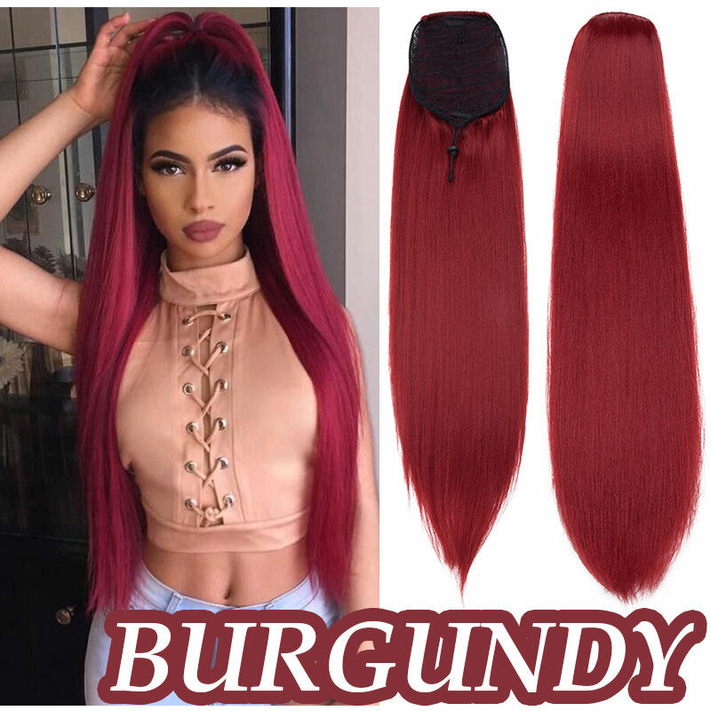 200g Thick Large Drawstring Ponytail Clip-In Hair Extension for Full Head