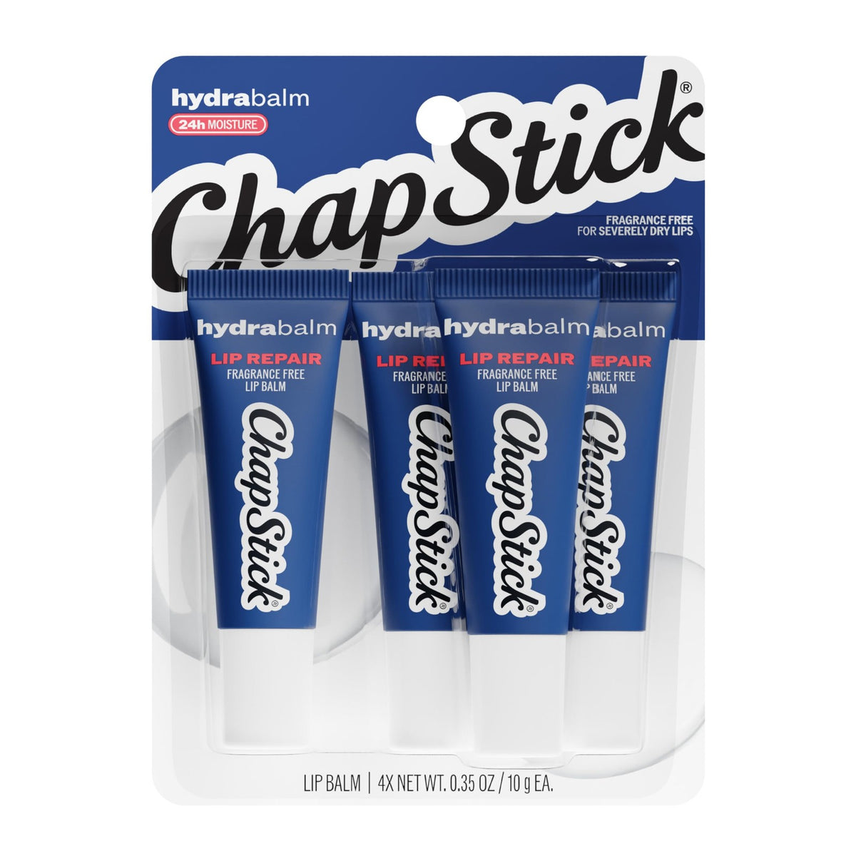 Fragrance-Free Lip Balm with Vitamin E & Shea Butter - Hydrabalm Tubes