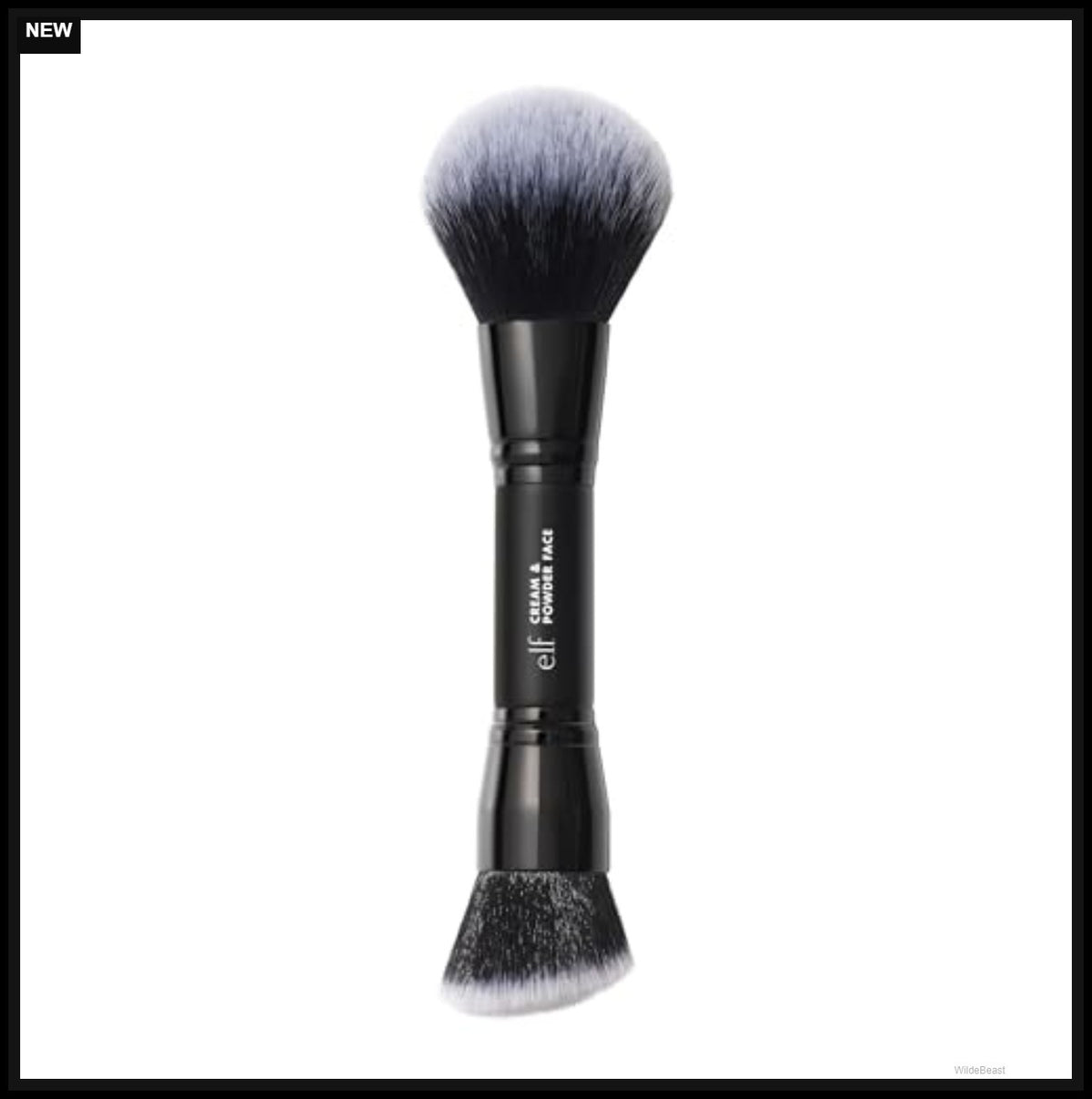 Dual-Ended Makeup Brush for Foundation & Powder Vegan Synthetic Bristles