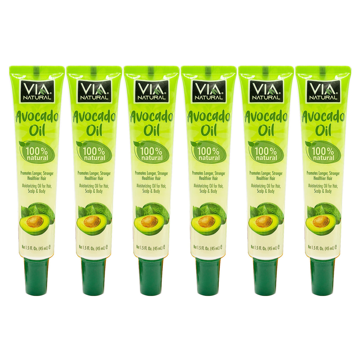 Natural Avocado Oil for Hair, Skin & Body - Pack of 2-6, 1.5oz Bottles