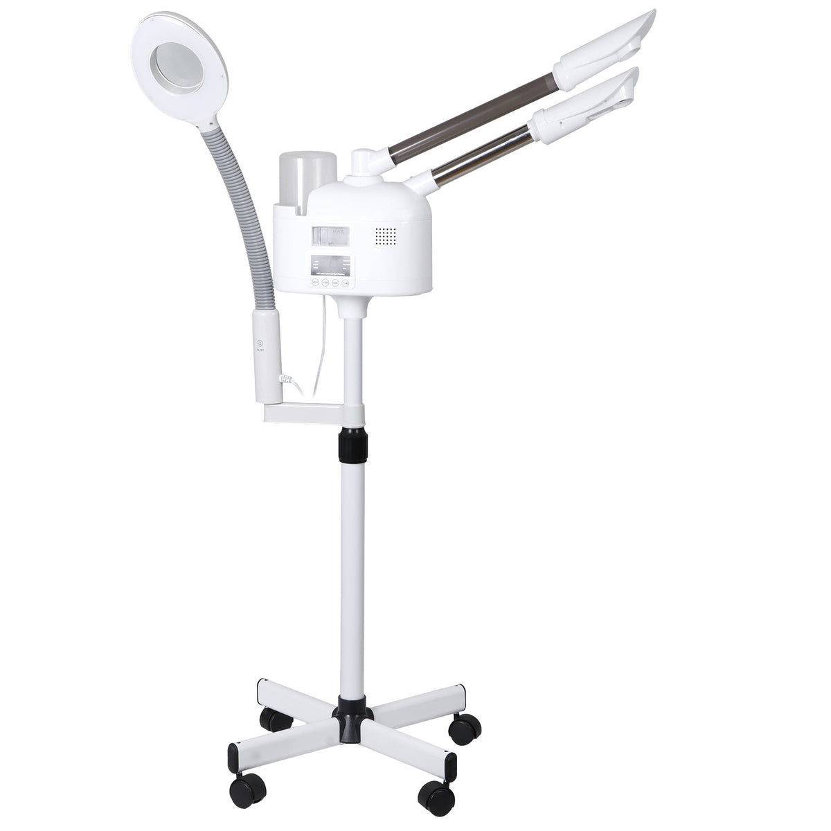 3 in 1 Facial Steamer with Hot/Cold Nozzle 5X LED Magnifying Lamp