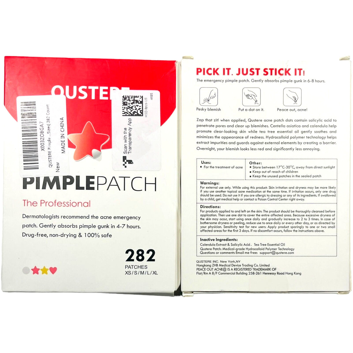 Pimple Patch Kit 282 Patches – Two Boxes, Acne Care