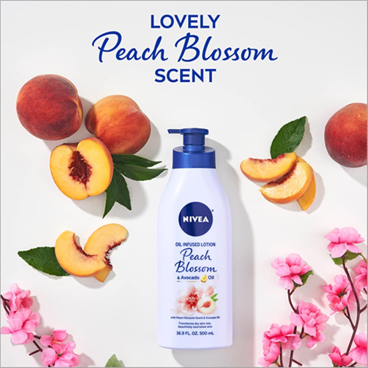 Nivea Oil Infused Body Lotion - Avocado & Peach Blossom, Dry Sensitive Skin